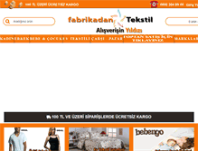 Tablet Screenshot of fabrikadantekstil.com